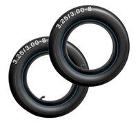 Lot de 2 chambre à air 3.00/3.25-8 avec TR87 Bent Metal Valve tige de remplacement des tubes intérieurs pour roue de chariot pneumatique, roue de chariot, chariot de jardin, wagons-8 pouces RimSizes