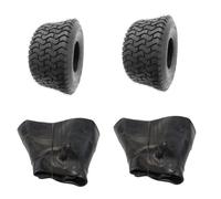 Lot de 2 chambres à air + 2 pneus de tondeuse à gazon 18 x 8,50-8 profil LG02 - Dimensions : 18 x 8,50-8 - Pneus pour tracteur pelouse, tondeuse autoportée - Pneus à gazon 8" - 18 x 8,5-8 - 18 x 8,5-8