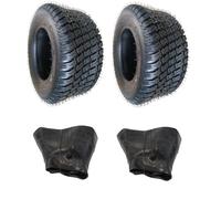 Lot de 2 chambres à air + 2 pneus Wave de 20 x 10,00-8 pour tracteur de pelouse, tondeuse autoportée 20 x 10-8 20 x 10-8 20 x 10,00-8