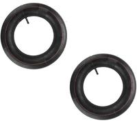 Lot de 2 chambres à air 3,50-8 avec valve droite, chambre à air en caoutchouc butyle robuste pour brouette, chariot, scooter, tondeuse à gazon de 20,3 cm