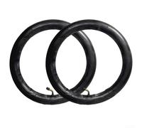 Lot de 2 chambres à air 35,6 cm pour brouette de vélo électrique, valve courbée en métal, 14 x 2 125