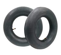 Lot de 2 chambres à air 4.80/4.00-8" pour brouettes avec valve TR-87 coudée - Chambres à air de rechange en caoutchouc renforcé pour brouettes, chariots de jardin, tondeuses, diables & wagons