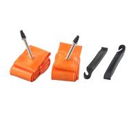 Lot de 2 chambres à air 700 C pour vélos de gravier, léger 60 g pour TPU avec buse d'air en métal pour l'efficacité des pneus