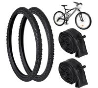 Lot de 2 chambres à air de 66 x 4,8 à 5,4 cm Valve Av 32 mm, pneus de montagne, pneus et chambres à air de rechange pour Beach Cruiser