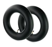 Lot de 2 chambres à air de brouette 3,50-8 - Valve coudée TR-87, chambre à air gonflable de rechange pour brouette, diable, déménageur, chariot