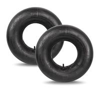 Lot de 2 Chambres à air de Rechange 18 x 8,50-8 18 x 9,50-8 avec Tige de Valve Droite TR-13 for tondeuses à Gazon, voiturettes de Golf, brouettes, VTT, tracteurs, remorques