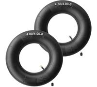 Lot de 2 chambres à air de rechange 4,80/4,00-8 avec valve TR-13, chambre à air robuste pour brouette, tondeuse, diable, tracteur, chariot de jardin, chariot de golf