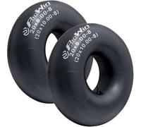 Lot de 2 chambres à air de rechange avec tige de valve droite TR13 compatible avec brouette, tondeuse, diable et plus encore 50,8 x 20,00-8 x 20,00-8