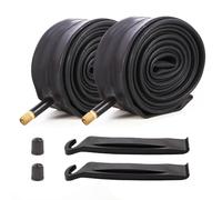 Lot de 2 chambres à air de vélo 700 x 38C 700 x 40C 700 x 43C 700 x 45C 38C/40C/42C/43C/45C Chambre à air en butyle 35 mm