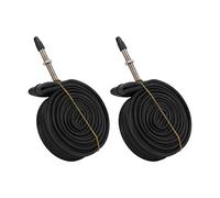 Lot de 2 chambres à air durables 700 x 23C avec 2 démonte-pneus pour une conduite en toute sécurité, en caoutchouc butyle 700c Presta Valve pour VTT, vélos de route [Lot de 2] (700X23C FA