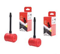 Lot de 2 chambres à air en TPU pour vélos de 50,8 cm avec valve Presta et adaptateur de cadre pour un ajustement sûr (((406 1/8-1,75) 65 mm