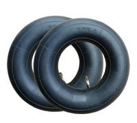 Lot de 2 chambres à air pour roue de diable 3,00-4''/260 x 85 mm - Chambre à air de rechange avec valve de voiture TR87 coudée - Diable de transport, diable empilable