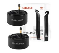 Lot de 2 chambres à air pour vélo 20 26 27,5 29 4,4-5,4 cm 700 C 18-25 C, valve Schrader et Presta Valve48, pour VTT et vélo de route