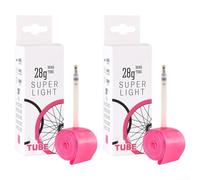 Lot de 2 chambres à air pour vélo de route 700 x 1832C avec valve Presta, joint renforcé pour une durabilité et une sécurité améliorées (PV45 mm)