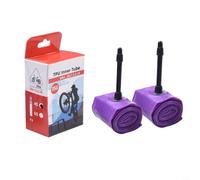 Lot de 2 chambres à air ultralégères pour vélo 50,8 cm 20 x 1,5-2,35 pour VTT pliable pour vélo 387 taille 35 g légère avec valve métallique renforcée Violet