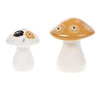 Lot de 2 champignons Mélissa - - Multicolore - Céramique