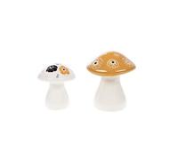 Lot de 2 champignons Mélissa - - Multicolore - Céramique