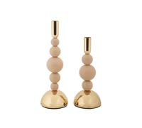Lot de 2 Chandeliers "Bolly" 29cm Rose & Or