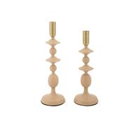 Lot de 2 Chandeliers "Gemini" 33cm Rose & Or