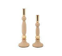 Lot de 2 Chandeliers "Strek" 30cm Rose & Or