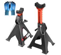 Lot de 2 chandelles de support pour cric, capacité de charge 6 tonnes, pour SUV, voiture, camion, camping-car