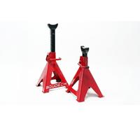 Lot de 2 chandelles pour voiture 3000 kg hauteur réglable en acier rouge de Boudech