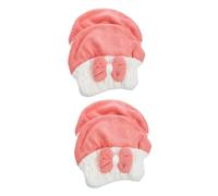 Lot de 2 chapeaux de séchage pour cheveux Serviette à séchage rapide pour cheveux humides Bonnet en microfibre absorbant pour les voyages 2 pièces x 2