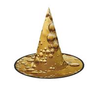 Lot de 2 chapeaux de sorcière pour Halloween, bal masqué, cosplay | Chapeaux de magicien imprimés de bulles de bière pour femmes, enfants, adolescents, fête, cosplay, décoration