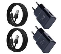 (Lot de 2) Chargeur USB C Charge Rapide avec 1,5m Câble pour Samsung Galaxy S26, S25, S22, S21, S20, S10, S9, S8, A57, A56, A55, A37, A36, A35, A17, A16, A15 Série A, USB Chargeur Telephone USB C