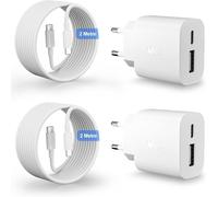 Lot De 2 Chargeur Usb C Rapide Pour Apple Iphone 16/16e/16 Pro/16 Pro Max/16 Plus/15/15 Pro/15 Promax/15 Plus/Ipad Pro/Air, 25w 2 Port Prise Usbc En Usb A Adaptateur Secteur Avec C[Cha8220496]