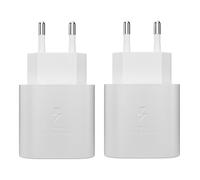 Lot de 2 Chargeurs 25W Chargeur Rapide USB C pour Samsung Galaxy S24, S23, S22, S21 Ultra, S21 S20 FE, Note 20, A52, A53, A72, M43, M53, Z Fold 5, Fold 5, Super Fast Charging Alimentation Type C