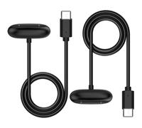 Lot de 2 chargeurs compatibles avec Google Fitbit Air à charge rapide USB-C (100 cm), noir
