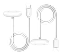 Lot de 2 chargeurs compatibles avec Google pour Fitbit Air à charge rapide USB-C (100 cm), blanc
