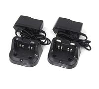 Lot de 2 chargeurs de batterie de bureau rapides BC-213 compatibles avec radio bidirectionnelle ICOM F1000 F2000 F1100 F2100D IC-A16 BP-279 BP-280 BP-280LI