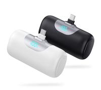 Lot de 2 chargeurs portables 5500 mAh pour iPhone 17/16, écran LCD, mini banque d'alimentation USB C, charge rapide PD, batterie de voyage pour iPhone 17/16/15 Pro Max, Samsung Galaxy S25/S24, Pixel