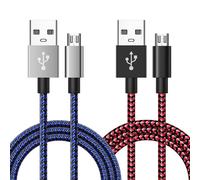 Lot De 2 Chargeurs Pour Ps4 3M + 3M Micro Usb Pour Manette Ps4/Manette Xbox/Manette Dual Shock 4/Fire Hd/Appareil Photo/Clé Tv, Câble De Données Micro Usb Android Et Câble De Charge Rapide