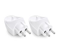 Lot de 2 chargeurs pour station de charge Oral B sans fil - Compatible avec Braun Oral B iO6, iO5, iO4, iO3, Pro 3000, 2500, 1000, Genius X, Vitality, chargeur mural 2 broches EU