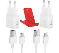 Lot De 2 Chargeurs Pour Téléphone Portable Samsung Galaxy S10 S10E, A13 A14 A15 A16 A20 A34 A36 A54 A56 Z Flip3 4 5 6, Z Fold3 4 5 6