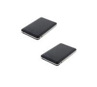 - Lot de 2 chargeurs powerbank de poche 5000mAh - Noir