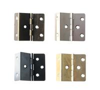 Lot de 2 charnières à angle droit à 6 trous, triples, adaptées aux charnières de porte cachées(2pcs-C)