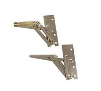 Lot de 2 charnières à rabat articulé 180N plaqué zinc