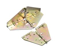 Lot de 2 charnières à rabat pour table de salle à manger, pliantes, charnières à ressort pour une variété de meubles, étagères, armoires, comptoirs de bar avec vis, 151 x 1,5 x 61 mm