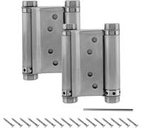 Lot De 2 Charnières À Ressort 68Mm En Acier Inox À Double Action Pour Portes Battante Charnière Fermeture Automatique Pour Saloon Café Bar Pub Comptoir Porte Placard Jusqu'À 10Kg
