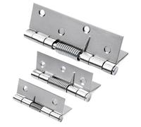 Lot de 2 charnières à ressort à fermeture automatique for portes - Charnières durables en acier inoxydable 304 for armoires, fenêtres et boîtes à bijoux(2inch)