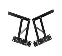Lot de 2 charnières à ressort pliables pour table basse relevable, mécanisme de levage en fer robuste, support réglable en hauteur, finition noire