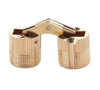 Lot de 2 charnières cylindriques dissimulées en laiton pour bijoux, souvenirs, boîte d'armoire, porte d'armoire, quincaillerie de porte de meubles cachés pour petit placard