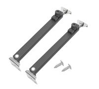 Lot de 2 charnières de fenêtre grises réglables en alliage de zinc et acier inoxydable pour bâtiments résidentiels, hôtels, hôpitaux, locaux commerciaux