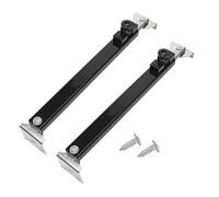 Lot de 2 charnières de fenêtre noires réglables en alliage de zinc et acier inoxydable pour bâtiments résidentiels, hôtels, hôpitaux, locaux commerciaux