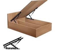 Lot de 2 charnières de levage hydrauliques pour lit de rangement, mécanisme de levage pneumatique, ressort de vérin à gaz robuste, organisateur de couvercle d'armoire, tige hydropneumatique, mécanisme