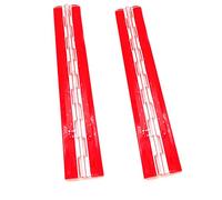 Lot de 2 charnières de piano en plastique transparent 300 mm pour boîte transparente, présentoir, etc.